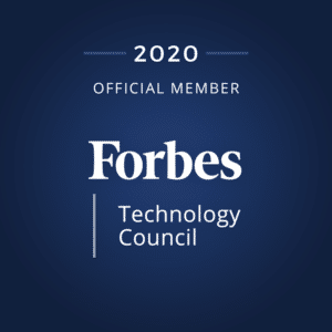 Forbes Technology Council membership badge for Exacaster